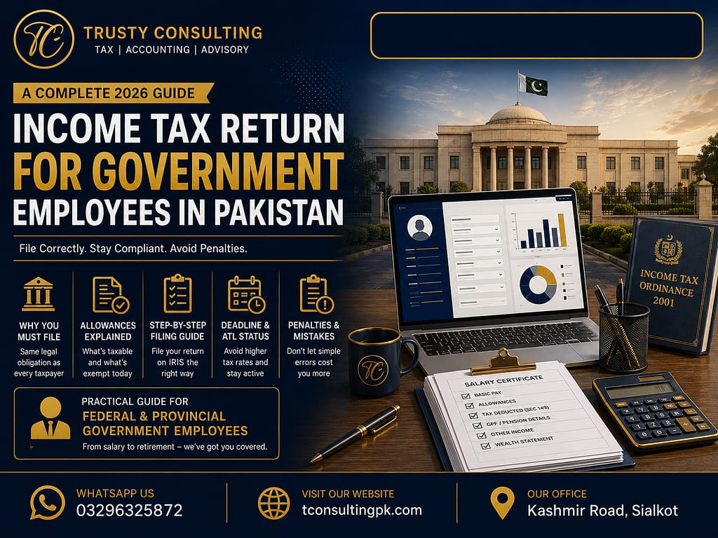 Income tax return for government employees in Pakistan